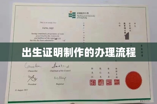 高埗出生证明制作的办理流程