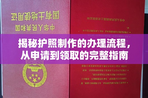 高埗揭秘护照制作的办理流程，从申请到领取的完整指南