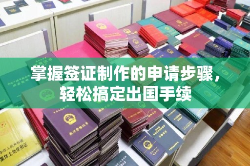 高埗掌握签证制作的申请步骤，轻松搞定出国手续