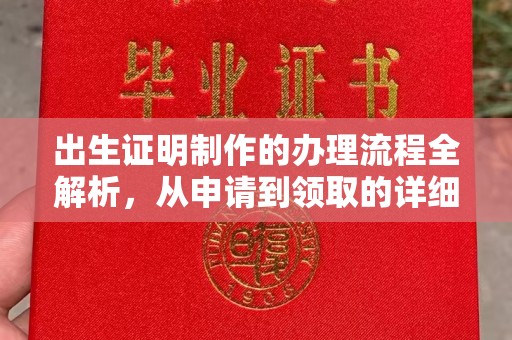 高埗出生证明制作的办理流程全解析，从申请到领取的详细指南