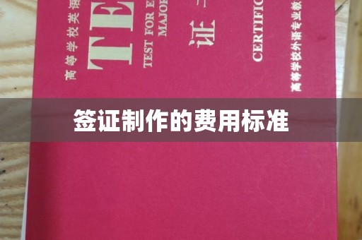 高埗签证制作的费用标准