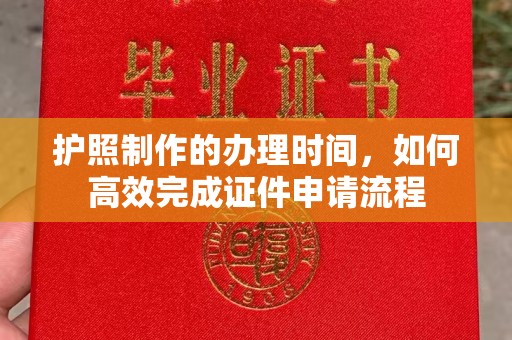 高埗护照制作的办理时间，如何高效完成证件申请流程