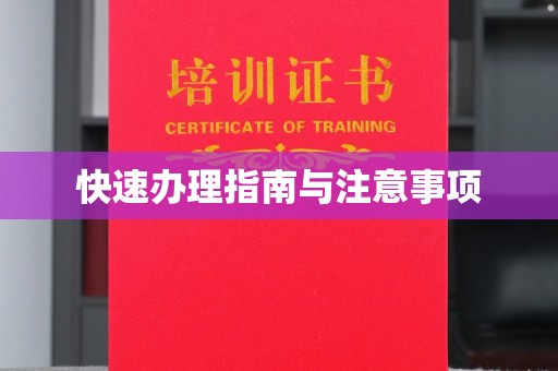 高埗快速办理指南与注意事项
